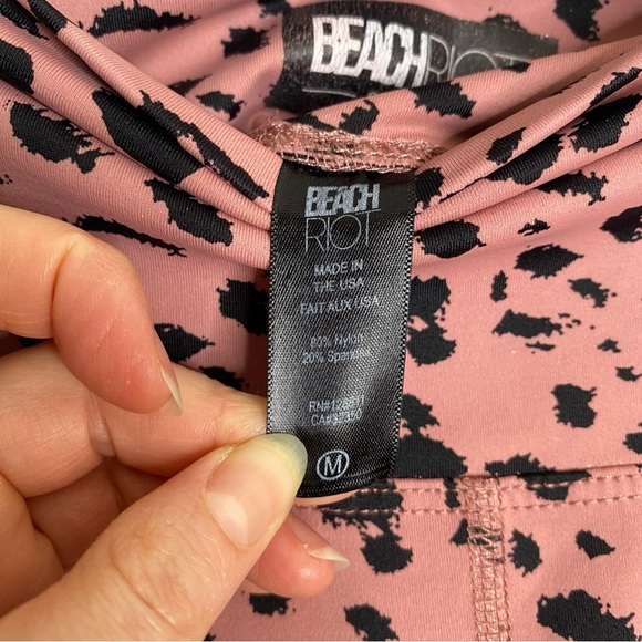 BeachRiot Piper‎ Leggings in Old Rose Leopard M - Picture 4 of 6